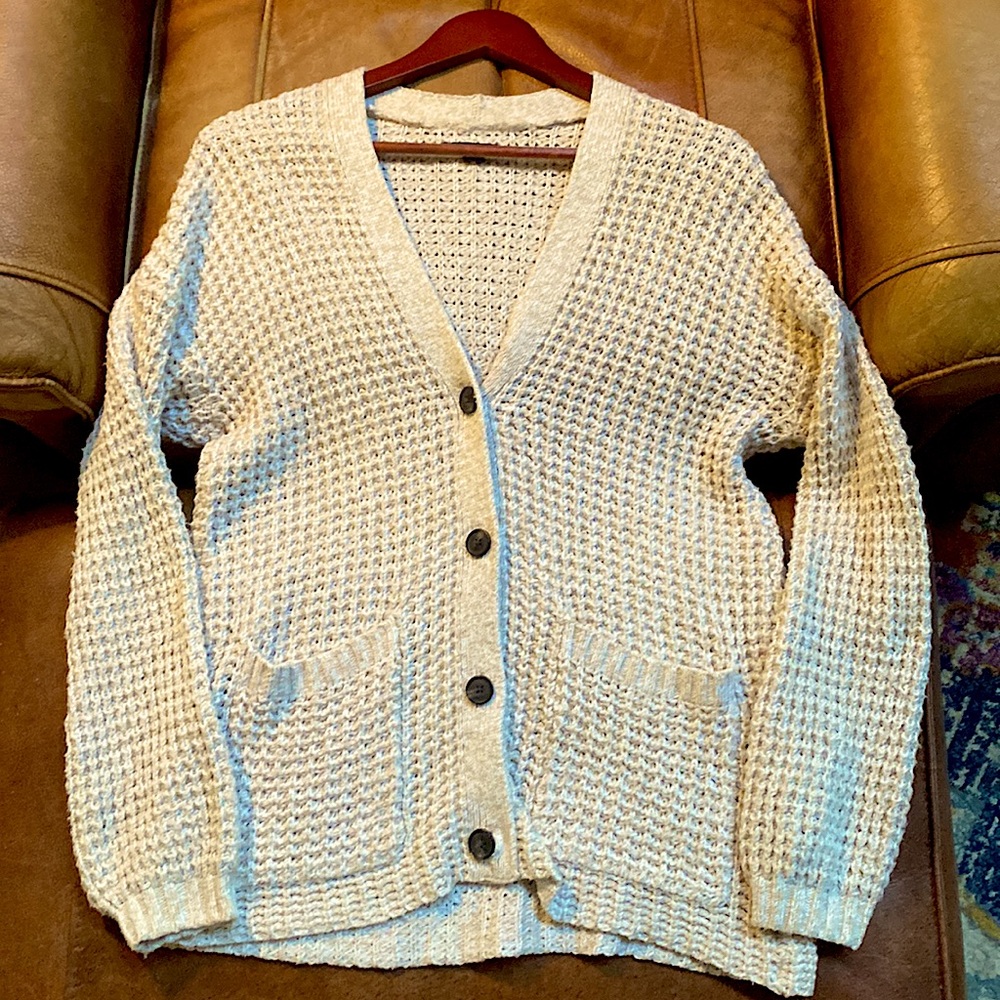 Chunky Knit American Eagle Cardigan